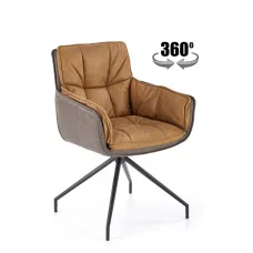 CHAIR K 523, BROWN / DARK BROWN